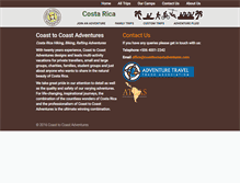 Tablet Screenshot of coasttocoastadventures.com